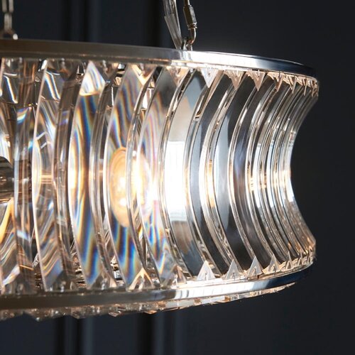  Endon 104528 - Luster na lancu 6xE14/6W/230V sjajni hrom Slike