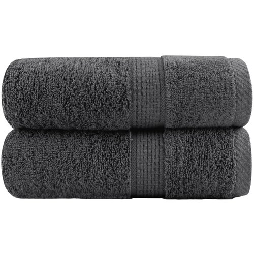vidaXL Premium ručnici za goste SOLUND 2 kom. antracit 30x50 cm 600 g/m² - Antracit 30 x 50 cm 2 Cene