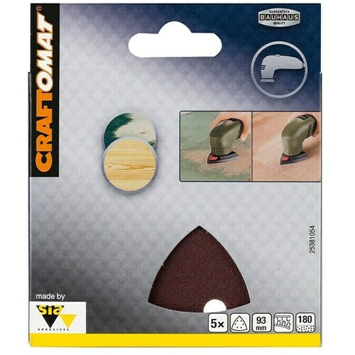 CRAFTOMAT Set Delta brusnih papira BFWP (D x Š: 93 x 93 mm, 5 Kom., Granulacija: 180) Cijene