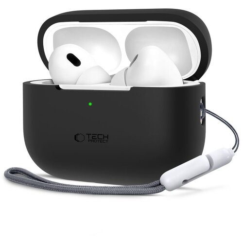 TECH-PROTECT SILIKONSKI OVITEK ZA APPLE AIRPODS PRO 1/2 ČRN, (22006324) Slike