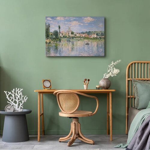  Slika - Claude Monet &amp;ndash; Vue de V&amp;eacute;theuil Summer 60x40 Premium Print Slike