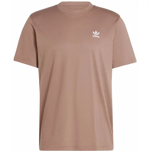 Adidas Majica 'Trefoil Essentials' svetlo rjava / bela