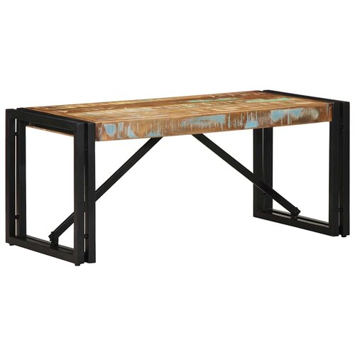 vidaXL Stolić za kavu višebojna 80x40x35 cm masivnog obnovljenog drva Cijene