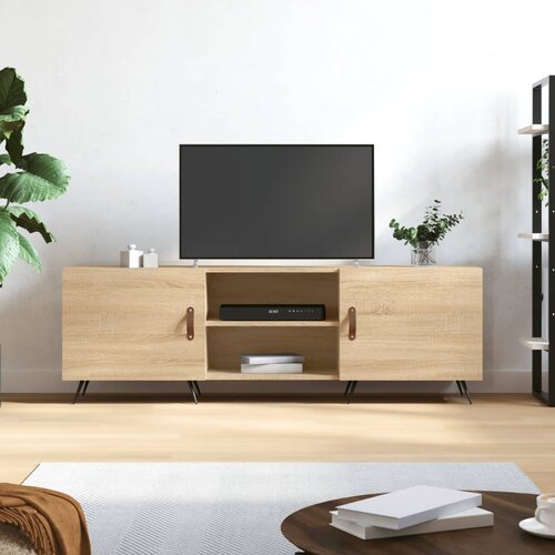 TV ormarić boja hrasta 150x30x50 cm od konstruiranog drva Cene