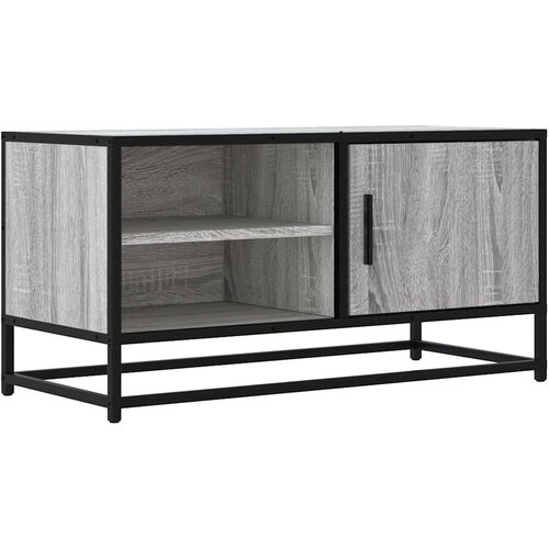 Maison Chic TV omarica - TV enota - Televizijska omarica siva sonoma 80x34,5x40 cm inženirski les in kovina, (21699384) Slike