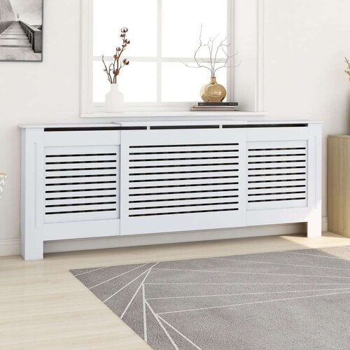  Pokrov za radijator mdf bijeli 205 cm Slike