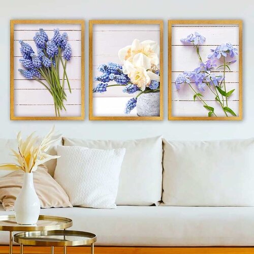 Wallity Set uramljenih slika 3AC_2738270, 3 Dela Cene