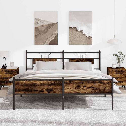  okvir kreveta bez madraca boja hrasta 160x200 cm Slike