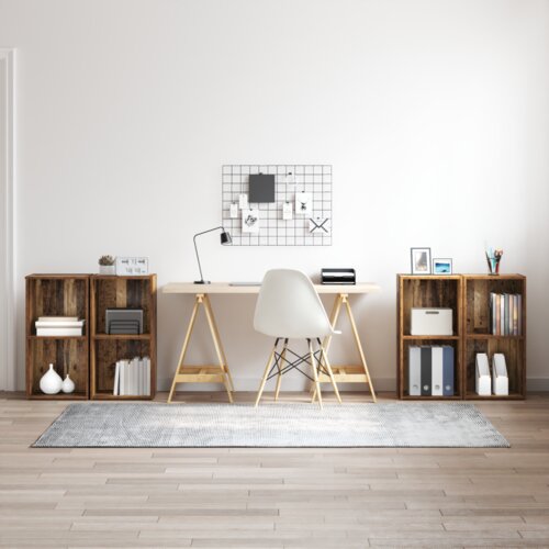  Set TV komoda s policom s pohranom 4 pcs Staro drvo 72 x 35 x 36.5 cm Cijene