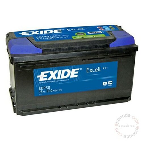 Exide Excell EB950 12V 95Ah akumulator Slike