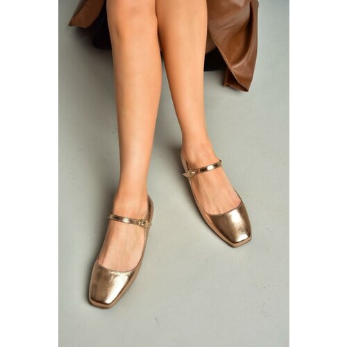 Fox Shoes S726252508 Bronze Patent Leather Women's Flats Slike
