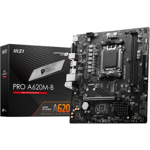 MSI MB Sc AM5 PRO A620M-B, AMD A620, 2xDDR5, 1xHDMI, 1xVGA, mATX Cijene