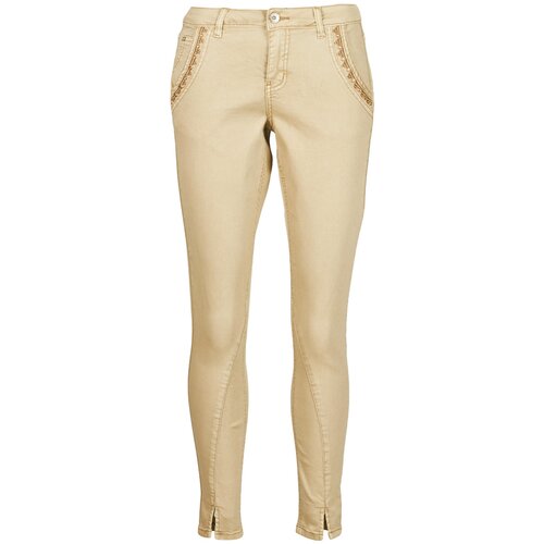 Cream holly twill pant bež Slike