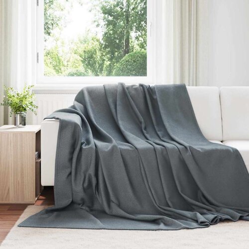  Odeja Temno siva 240 x 220 cm Flis, (5000288350) Cene