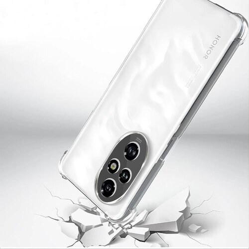 Techsuit Shockproof Clear Silicone prozirna maskica otporna na udarce za Honor 200 Pro Slike