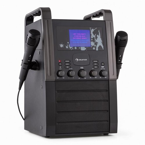 Auna KA8P-V2 BK, ČRNA, KARAOKE SESTAV S CD PLAYERJEM, AUX, 2 MIKROFONA Cene