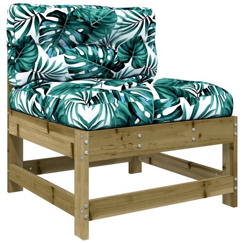 Maison Chic Sredinski kavč - Sofa - Kanape z blazinami impregniran borov les, (21726774) Cene