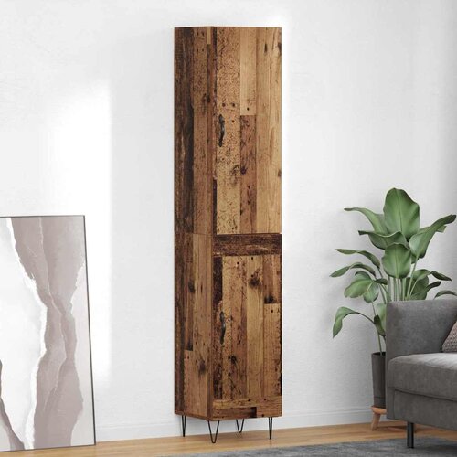 vidaXL Highboard Staro drvo 69,5 x 34 x 180 cm Konstruirano drvo Cijene
