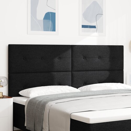 VidaXL LED Headboard Črna 100 cm Tekstil Slike