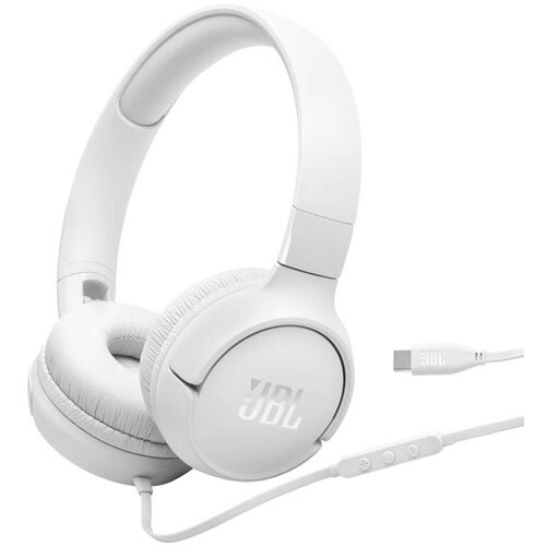 JBL Tune 520 USB-C žične slušalke, bele Cene