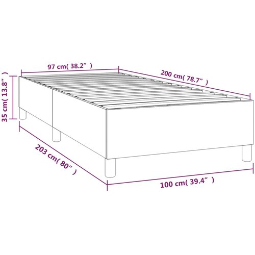  Okvir za krevet s oprugom ružičasti 100x200 cm bar&amp;scaron;unasti Slike
