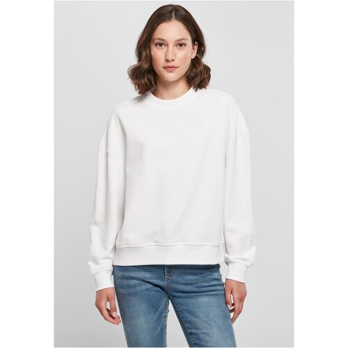 Build your Brand Ladies Oversized Crewneck white Slike