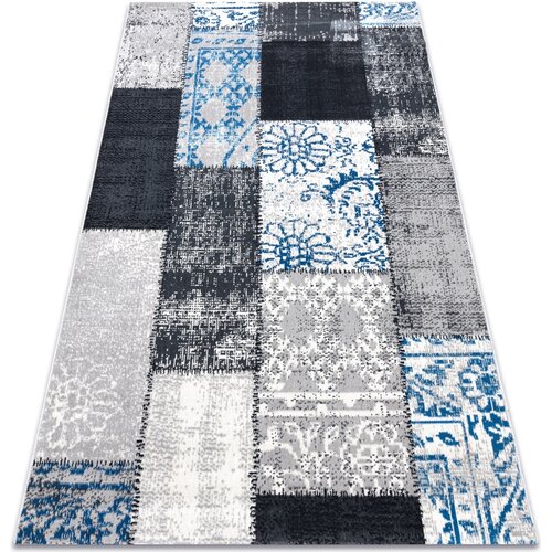 RugsX Preproge Preproga Vintage 22218053 siva / modra patchwork 133x190 cm Siva Cene