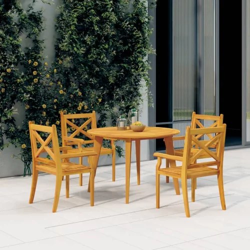  Vrtni stol Ø 110 x 75 cm od masivnog bagremovog drva