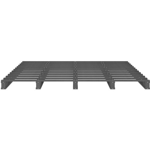  Krevet od paleta sivi 140 x 190 cm od masivne borovine Slike