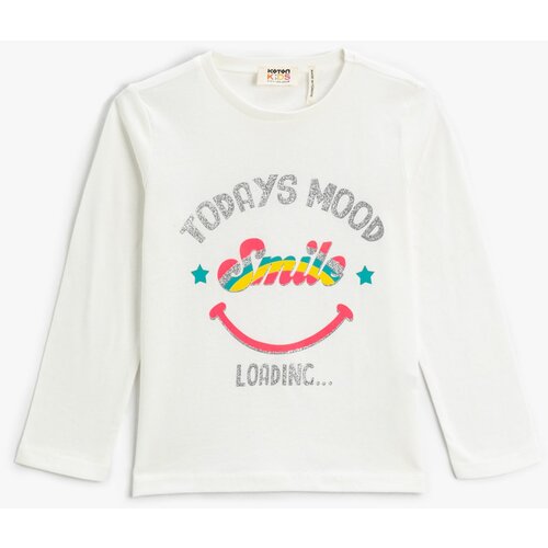 Koton T-Shirt - Ecru - Regular Slike