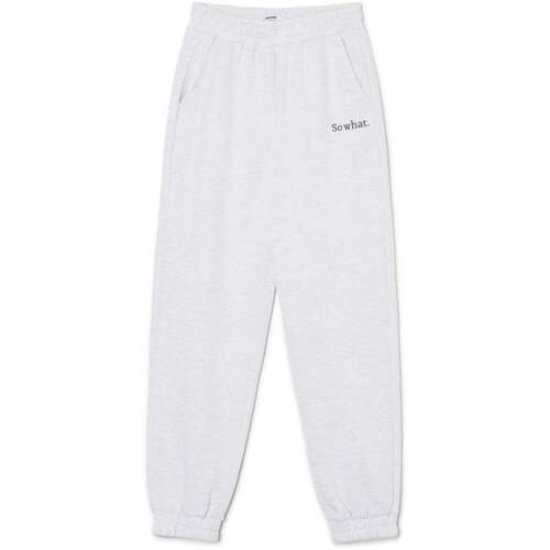 Cropp - Hlače jogger - Svetlo siva Cene