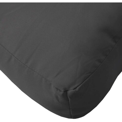  Jastuci za palete 2 kom crni od tkanine Crna 50 x 50 x 12 cm Slike