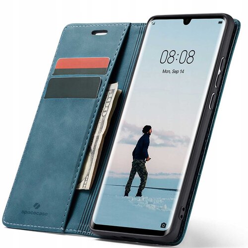 Spacecase OVITEK DENARNICA ZA HUAWEI P30 PRO MODRO USNJENO, (21963417) Cene