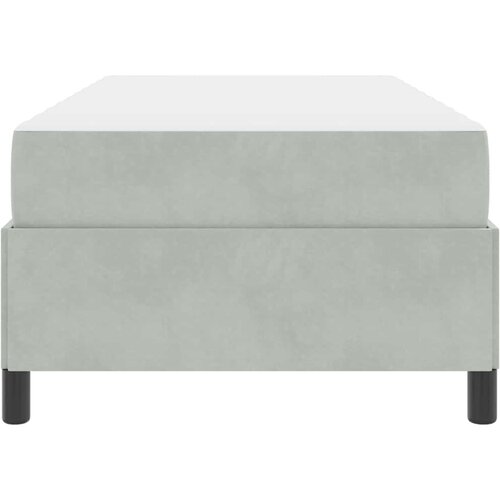  Krevetna konstrukcija Svijetlo siva 100 x 200 cm tkanina Slike