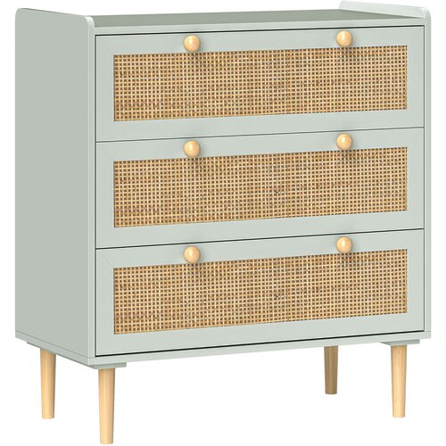 HOMCOM Komoda MDF 80D x 40Š x 87,5V cm Zelena, (5000242525) Cene
