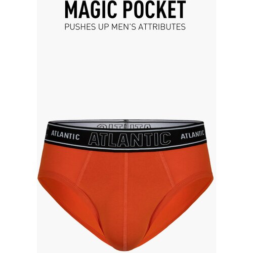Atlantic Men's briefs Magic Pocket - orange Slike