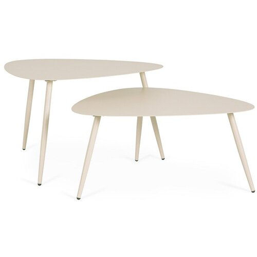 BIZZOTTO Jeklene vrtne mizice v kompletu 2 ks 73,5x77,5 cm Yvonne &ndash; Cene