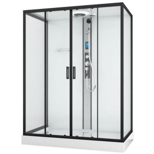 Sanotechnik Kompletna tuš kabina New York (D x Š x V: 90 x 160 x 215 cm, Bijelo crna) Cijene
