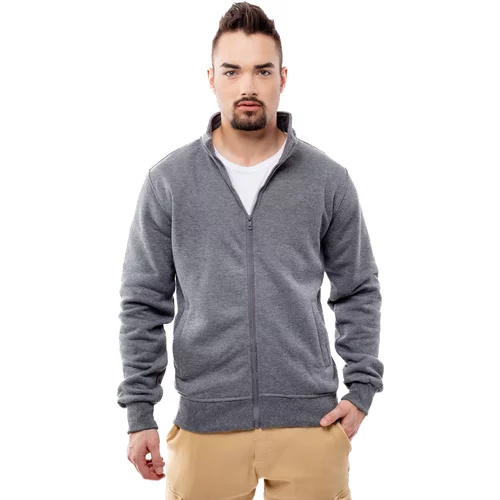 Glano Men's Zipper Sweatshirt - dark gray