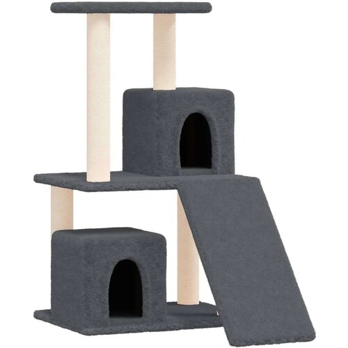  Penjalica za mačke sa stupovima za grebanje tamnosiva 82 cm Slike