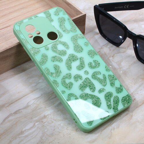  Torbica shiny glass za xiaomi redmi 12C svetlo zelena Slike