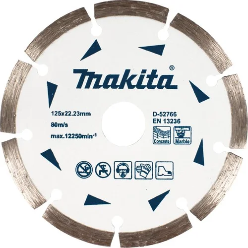 Makita dijamantska segmentirana rezna ploča za suho rezanje 125mm D-52766