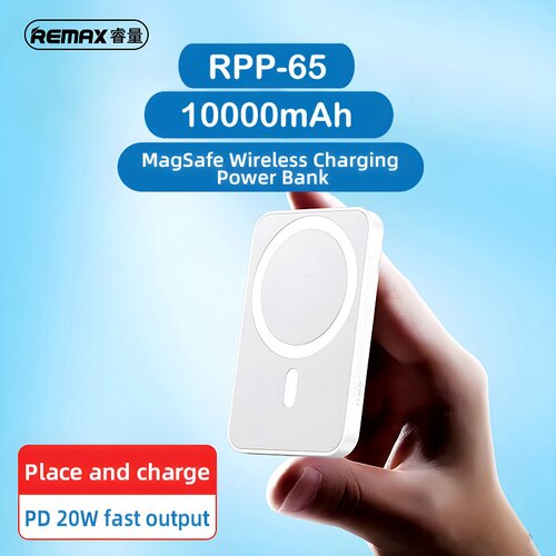 Remax Power bank Magnetic RPP-65 PD 20W+QC 15W Fast Charging 10000 mAh beli Cene