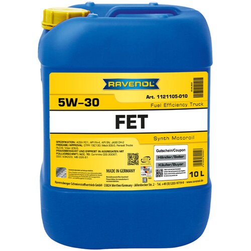 RAVENOL Ulje za motor FET, 5W-30, 10L Cene