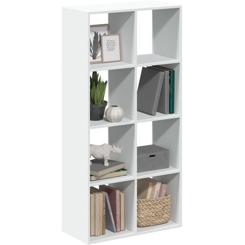VidaXL Sobna pregrada / regal za knjige bijeli 69,5x29x137,5 cm drveni Slike