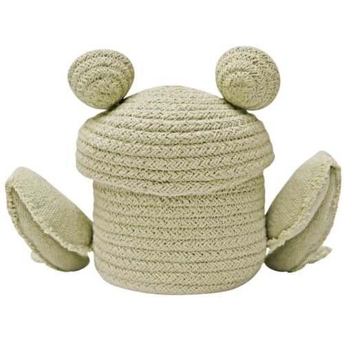 Lorena Canals Zelena tekstilna dječja kutija za pohranu &amp;oslash; 15x15 cm Mini Fred the Frog &amp;ndash; Slike