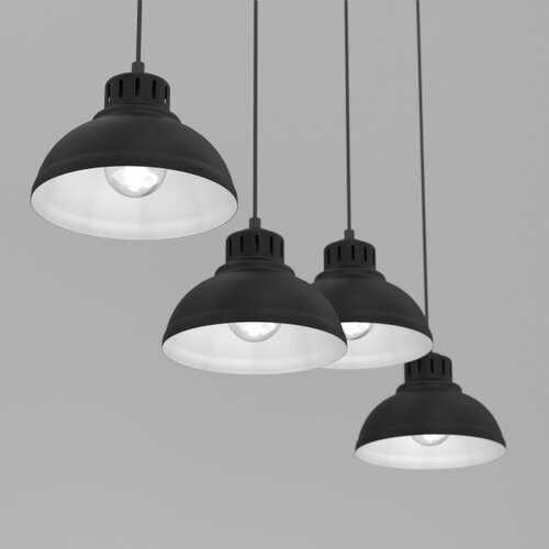  Visilica na sajli SVEN 4xE27/15W/230V crni Slike