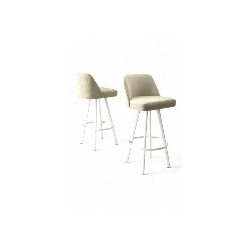 Hanah home Set barskih stolica Atex, 44x105x42 cm, 6 komada, Krem Slike