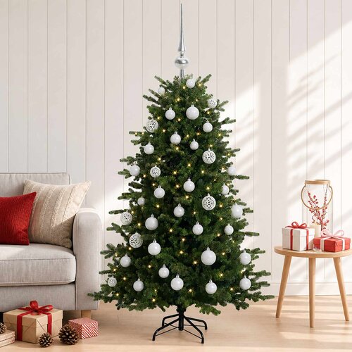  Umjetno božićno drvce s kuglicom 120 cm 150 LED lampica Slike