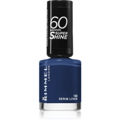 Rimmel London 60 Seconds Super Shine lak za nokte nijansa 102 Denim Lover 8 ml Slike